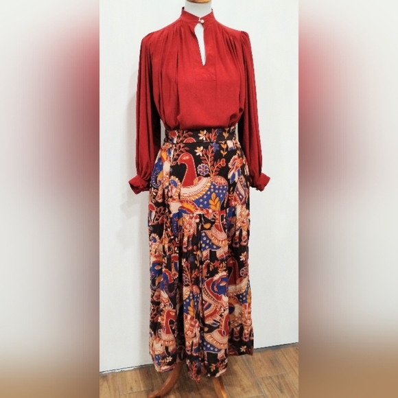 VINTAGE COTTON TAAVI MAXI SKIRT - Picture 7 of 10